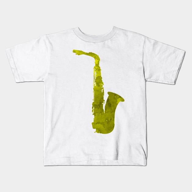 Saxophone Kids T-Shirt by BittenByErmines